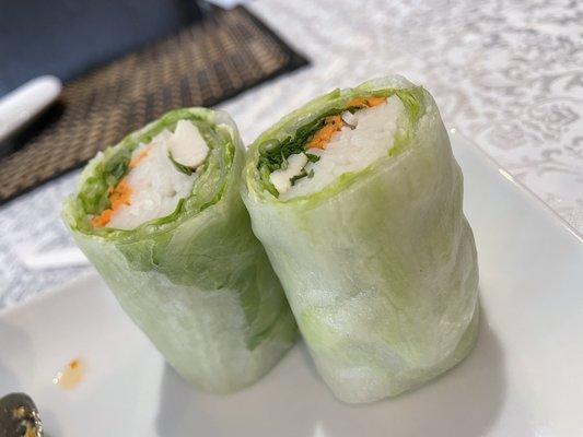 Fresh spring rolls appetizer