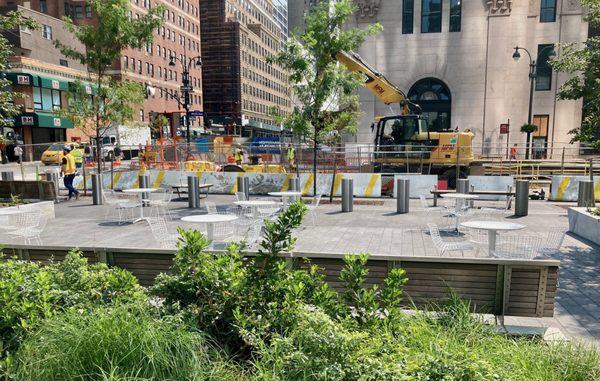 One of the Outside seating areas at the East Side of the building. 09/14/21