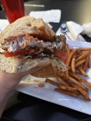 Catfish po'boy