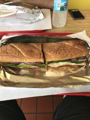 Steak and cheese sub