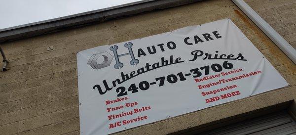 OH Auto Care Official Banner.