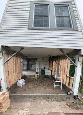 Framing done, getting soil ready for slab.