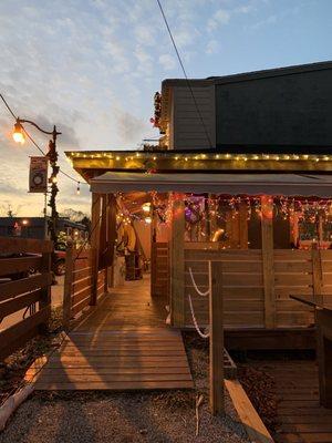 Winter patio