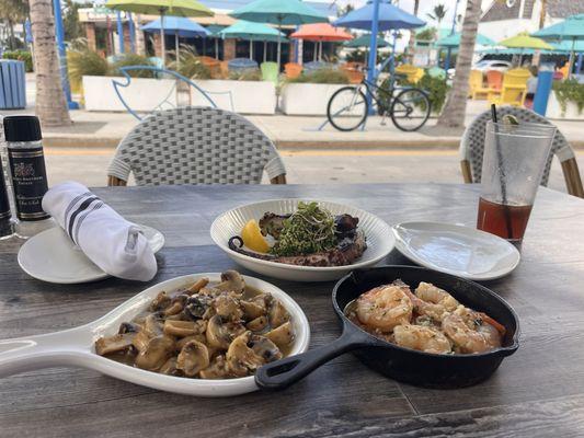 Mushroom and Shrimp Tapas.