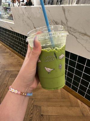 Vanilla oat milk matcha