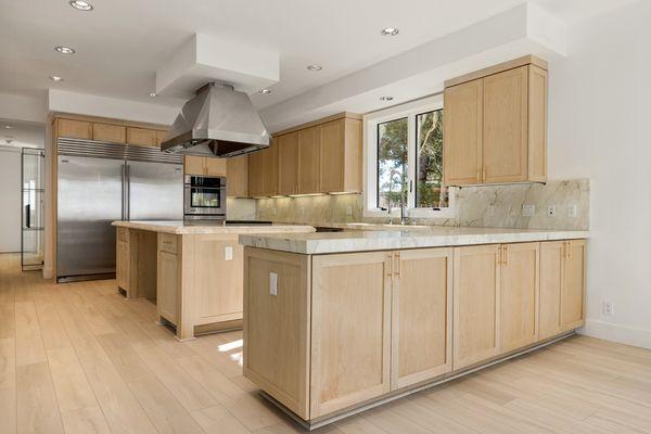 White oak kitchen cabinets