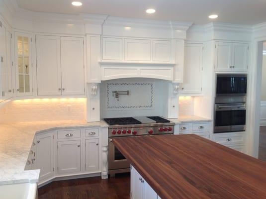 Custom White Inset Kitchen