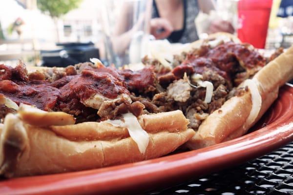 Really obsessed with these cheese steaks.