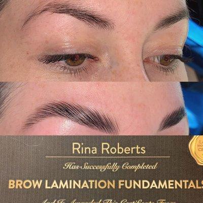 Brow lamination