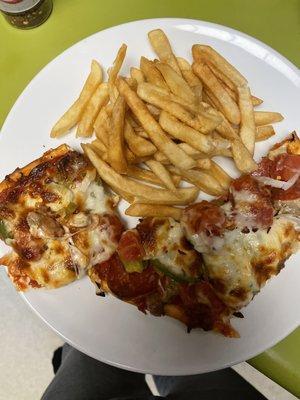 Sals Special Pizza and Fries