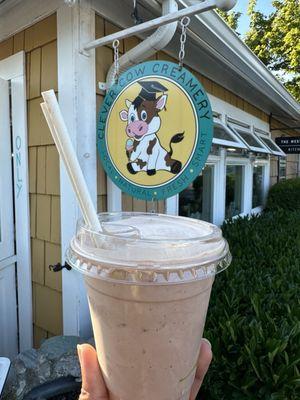 Chocolate almond crunch milkshake