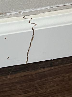 Broken baseboards