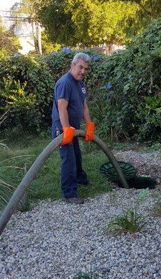 One of our awesome technicians, Jorge, hard at work!