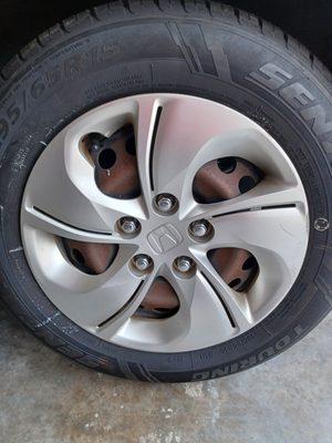 $57 per tire, cheapest one in stock.