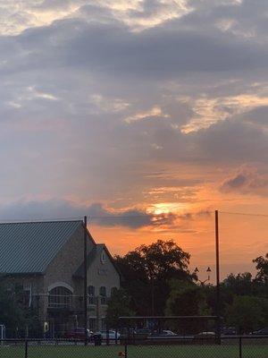 Sunrise at the rec center