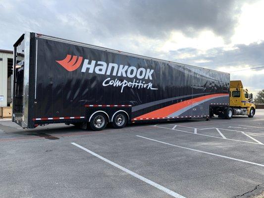 Full trailer wrap for Hankook