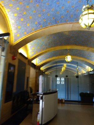 Love the mosaic ceilings in the lobby!