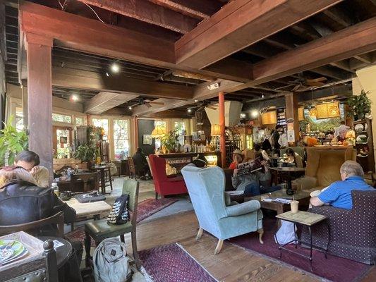 Comfy, cozy, eclectic, funky, fantastic hang-out space.