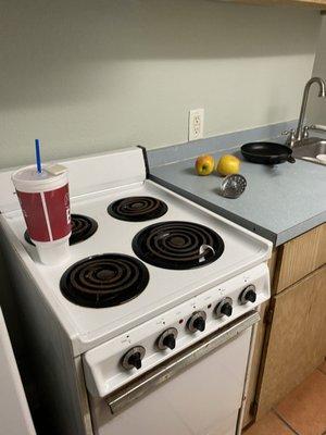 1 of 4 rooms we were attempted to be assigned. This is the kitchen in one of the rooms. This is what we walked into after check-in.