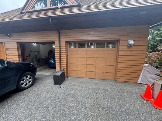 Garage door installation