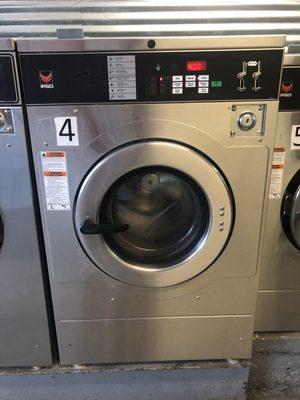 $4 washer. There are $7, $4, $3, and $2 washing machines - 11 in all, plus 8 driers ($.25/10 min)