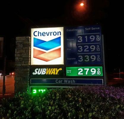 Current Gas Prices: 6-8-16