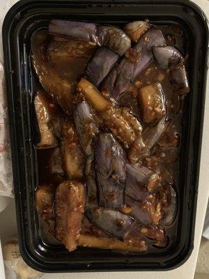 Eggplant with Garlic Sauce - was cold, not fully cooked and it was very disappointing