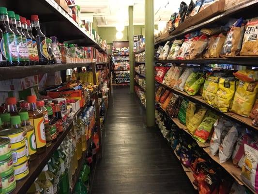 More of their specialty selection. Chips, sauces, snacks, aloe drinks.