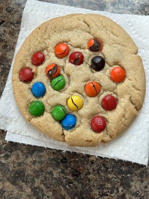 M&M cookie from the dessert menu.