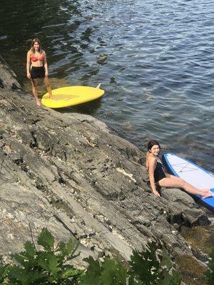 Paddle boarding