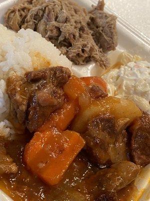 Kalua pig and beef stew