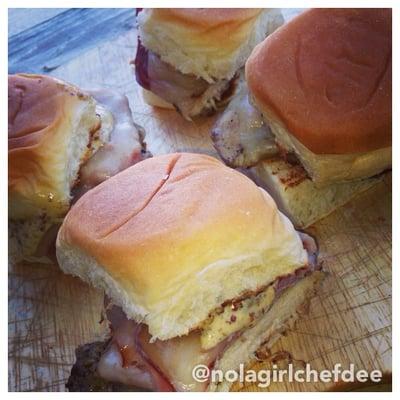 Grilled Chicken Cordon Bleu Sliders