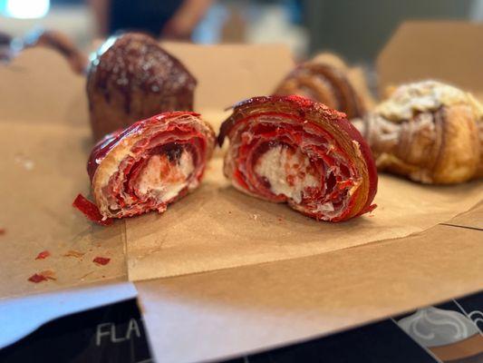 Strawberry Cheesecake croissant