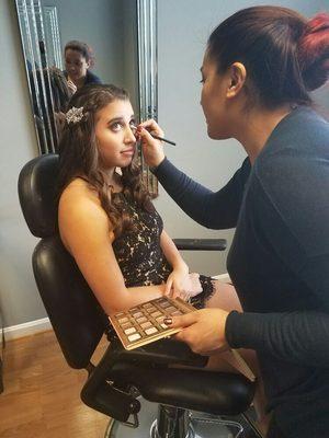 Airbrush makeup and updos for weddings/special events