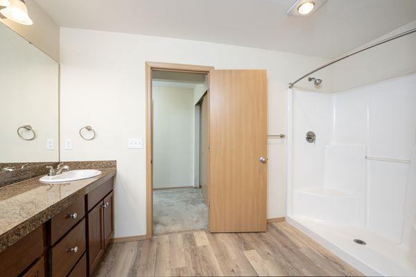 3x2 Townhome - Bathroom with Stand-up Shower