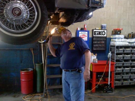 Uncle Lou diagnosing a vehicle