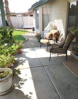 Beautiful spacious patio