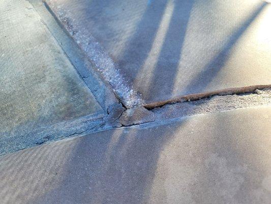 Grout continuing to crack all throughout the pool