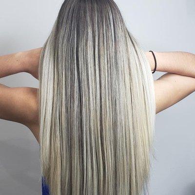 Platinum hair like rapunzel