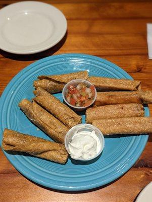 Chicken and brisket flautas