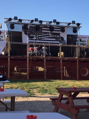 Georgia Overdrive's stage almost set up!