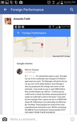 Here is a screen shot of a google review i found....