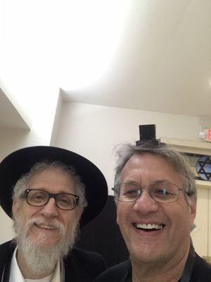 Hanging out with the Rebbe!