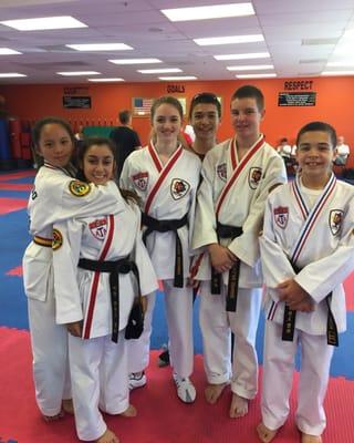 Some of our young black belts at tournament