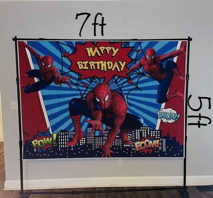 Spider-Man birthday banner