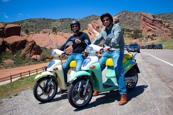 Ride a Vespa to Red Rocks Amphitheatre