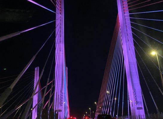 Kosciuszko Bridge at nite