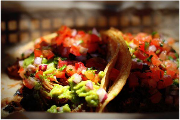 Carnitas taco plate (2 for $8).