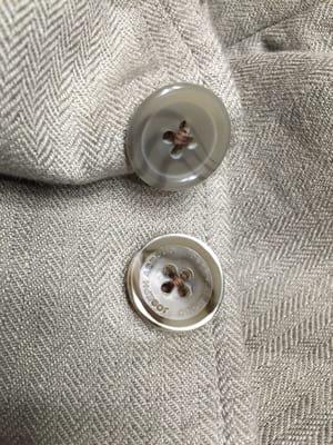 Melt off your buttons...we will make sure to replace them with mismatched buttons.