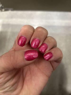 Gel polish and manicure